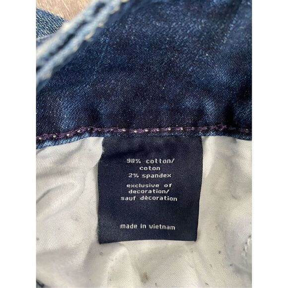 Vigoss Capri Heritage Fit Jeans Cropped Bling Women Size 4 - Picture 8 of 8